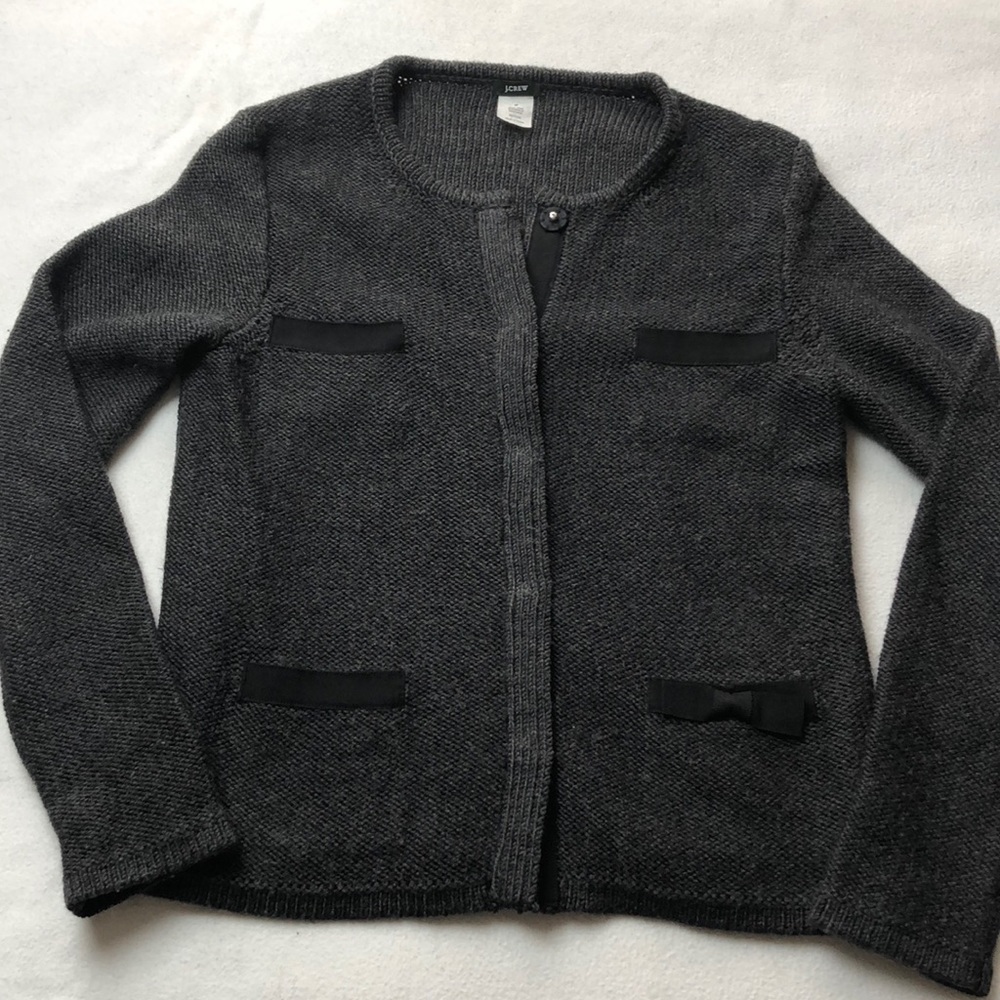 J. Crew Wool Multi Pocket Cardigan Sweater